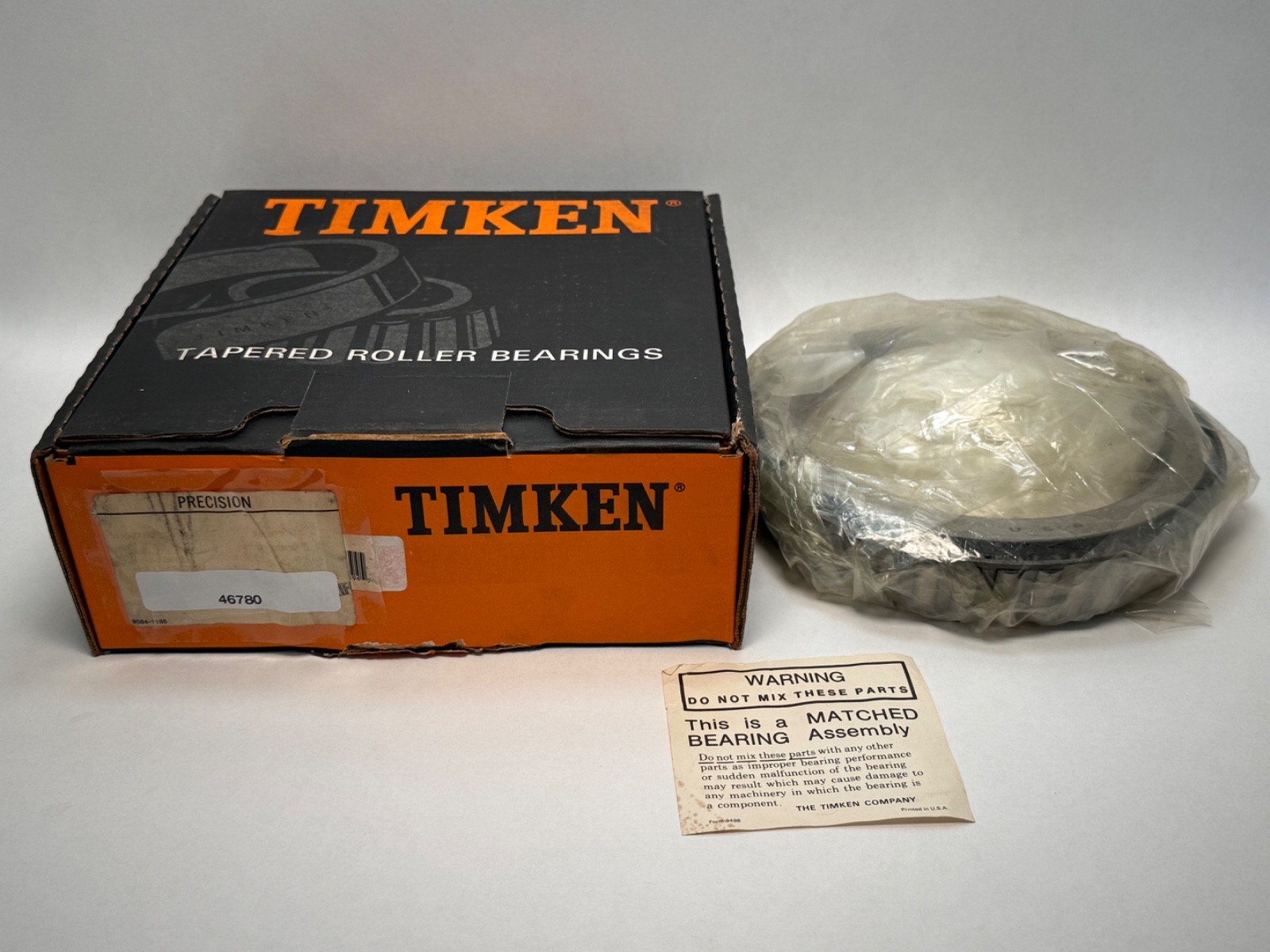 Timken 46780-3 Taper Bearing Cone 6-1/4″ ID 46780 Class 3