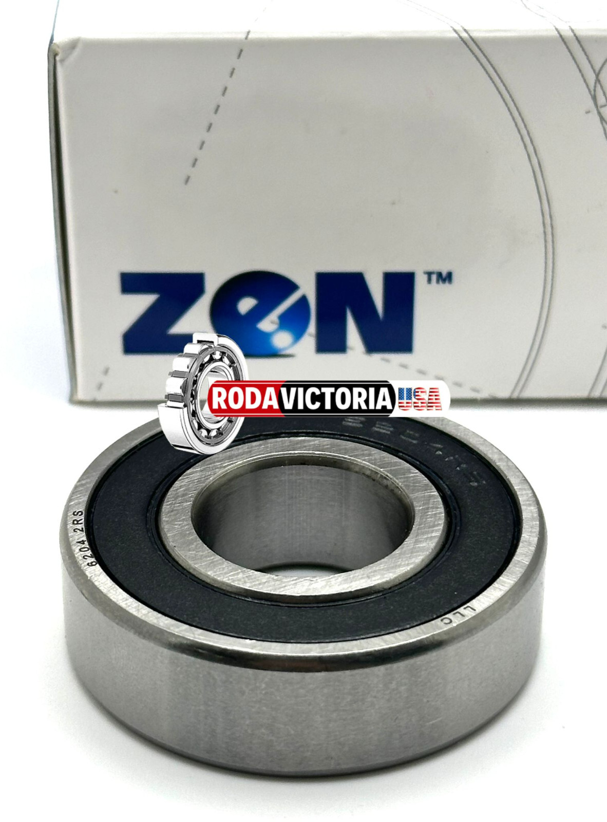 ZEN 6204-2RS C3 20mm x 47mm x 14mm Deep Groove Ball Bearing 6204 RS 6204RSC3
