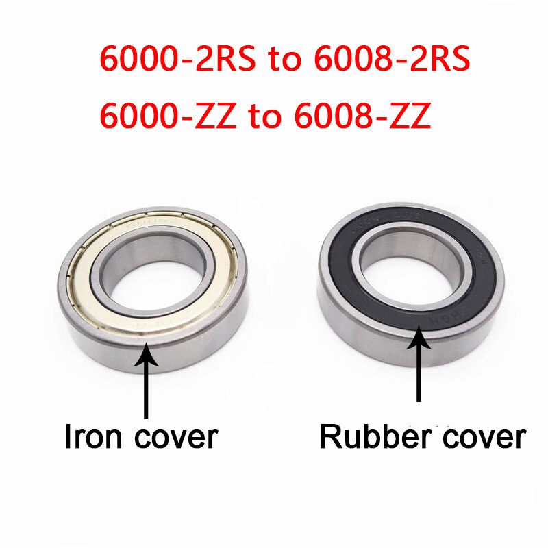 Deep Groove Ball Bearing Rubber Seals or Metal Sealed 6000 6001~6008 2RS / ZZ