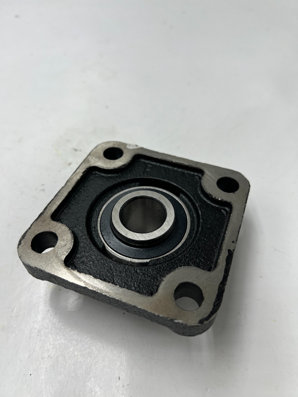 F205 4-BOLT FLANGE INSERT MOUNTED BEARING UC205-14 BLACK Square 7/8″