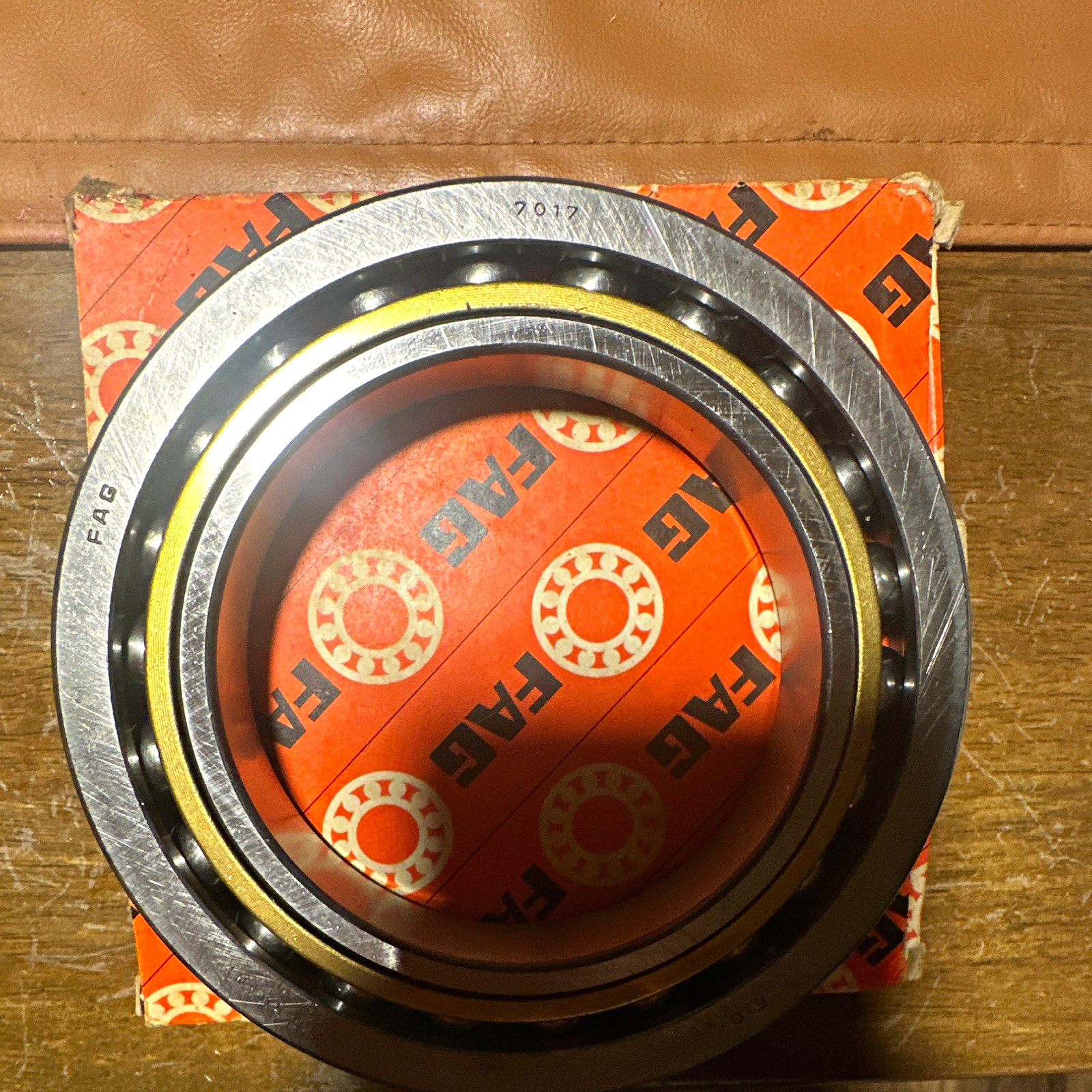 FAG Angular Contact Ball Bearing 7017 Steel 85mm Bore 130mm OD x 22mm