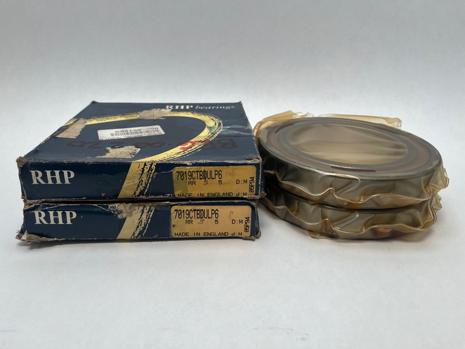 RHP 7019CTBDULP6 Bearing 95x145x24 mm 7019C 7019-C-TB-DUL-P6 England 2 Pcs