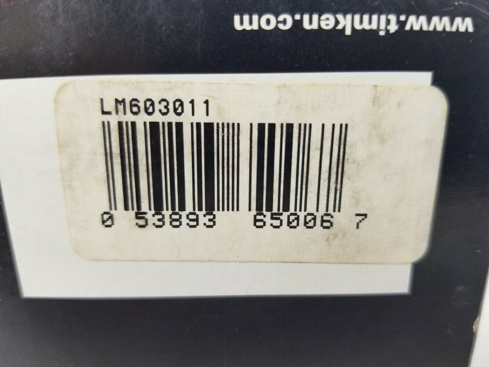 Timken LM603011 Bearing Cup 3-1/16″ OD x 19/32″ Wide New Old Stock