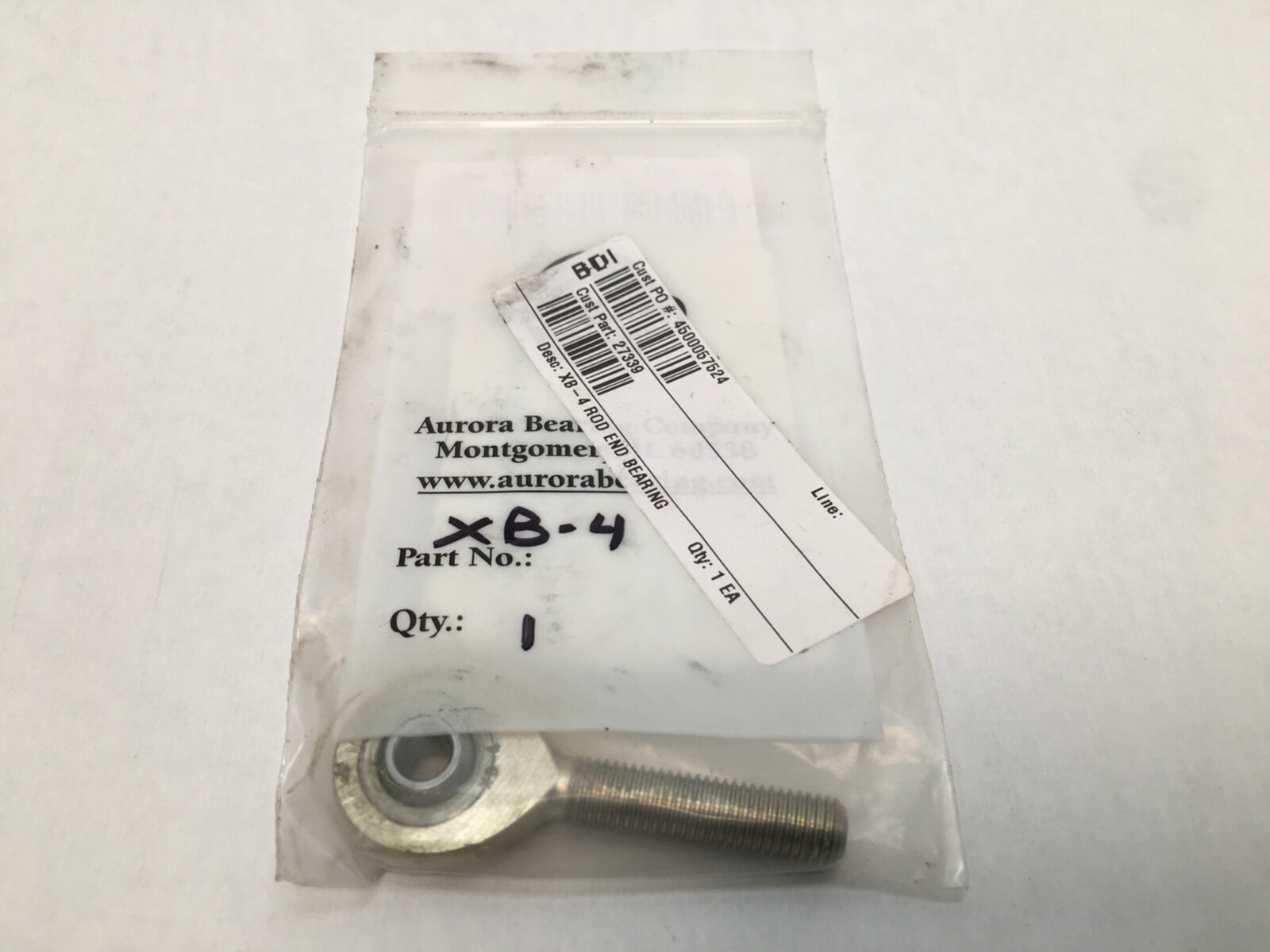 AURORA XB4 Rod End Bearing 1/4″ ID XB-4 (5/16-24 Thread) USA