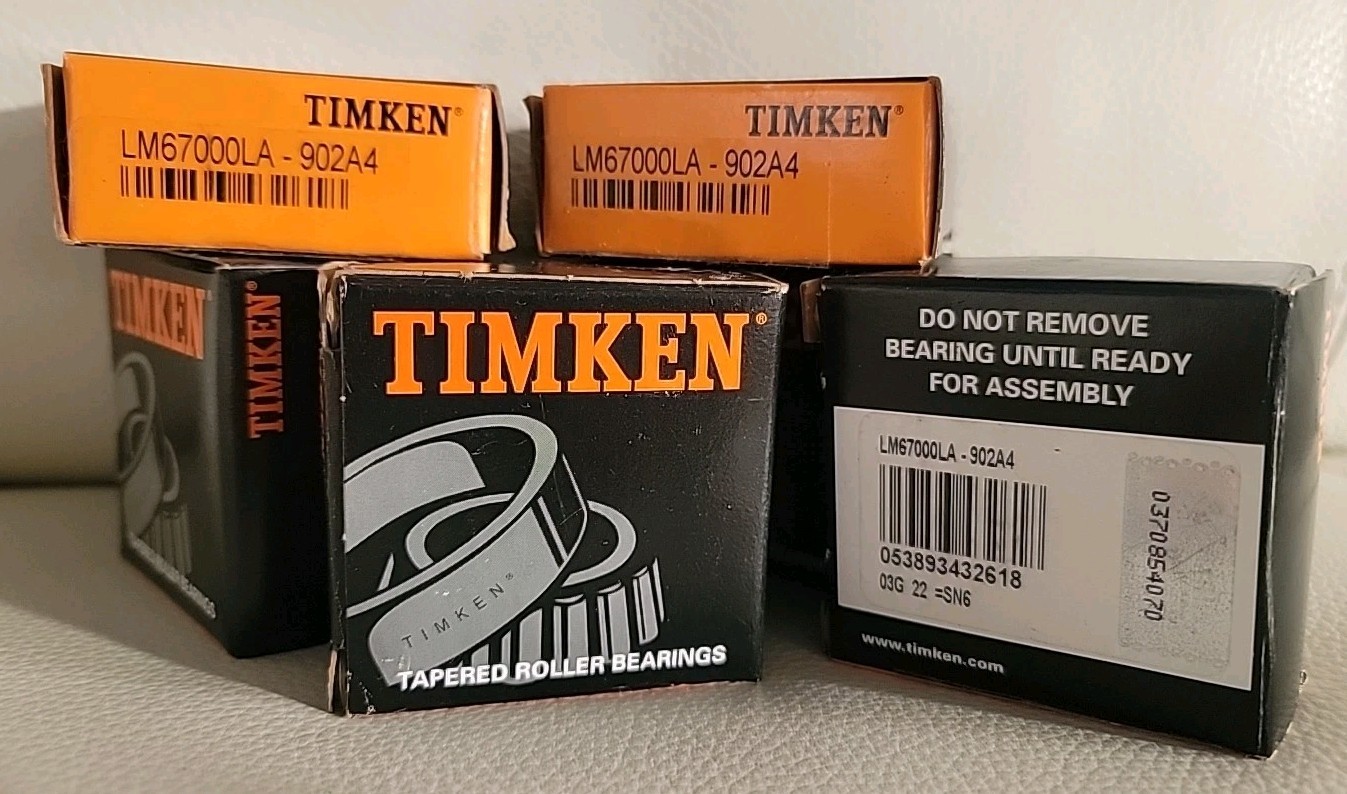 (1)x OEM TIMKEN LM67000LA-902A4 1.25″ Single Tapered Roller Bearing Cone, USA