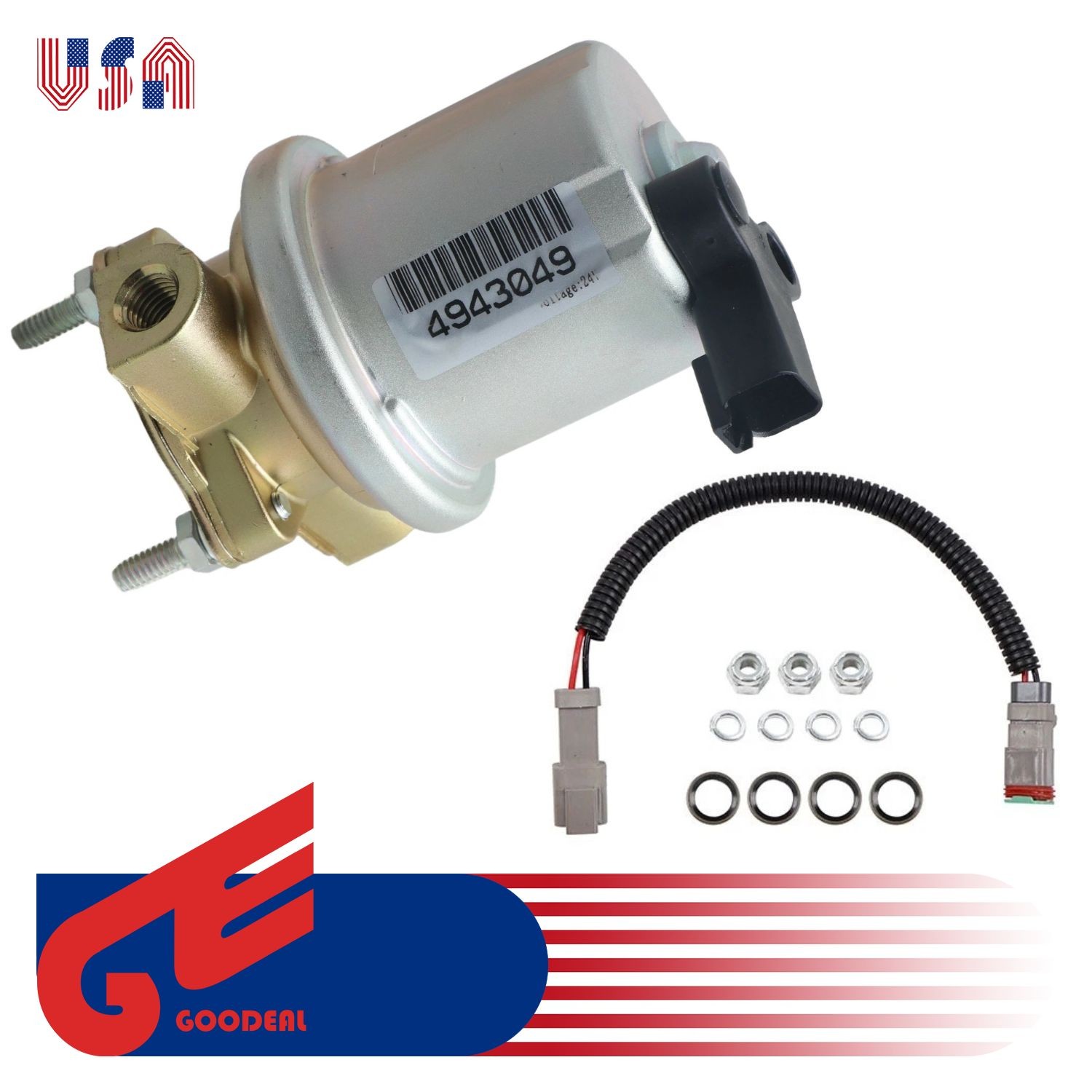 24V Fuel Lift Transfer Pump for Cummins QSB5.9 6B 5.9L Diesel Engine