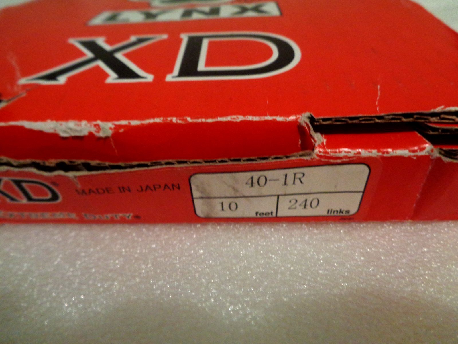 Lynx XD 40-1R Extreme Duty Roller Chain 10 Feet x 240 Links