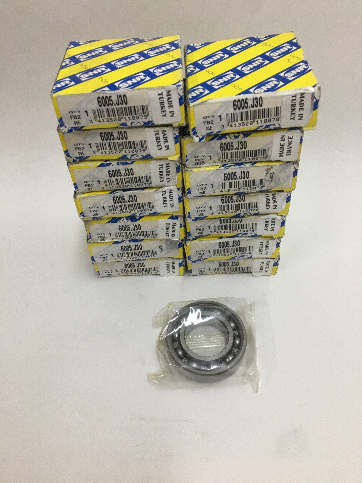 SNR 6005J30 Bearing Open 25x47x12 mm 6005 J30 C3 6005C3 15 pcs