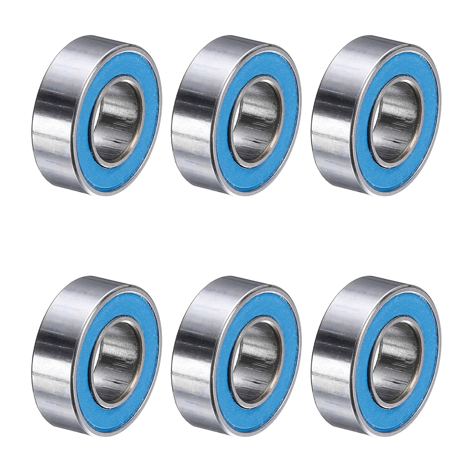 6Pcs MR126-2RS Deep Groove Bearing, 6x12x4mm Double Sealed Chrome Steel P5