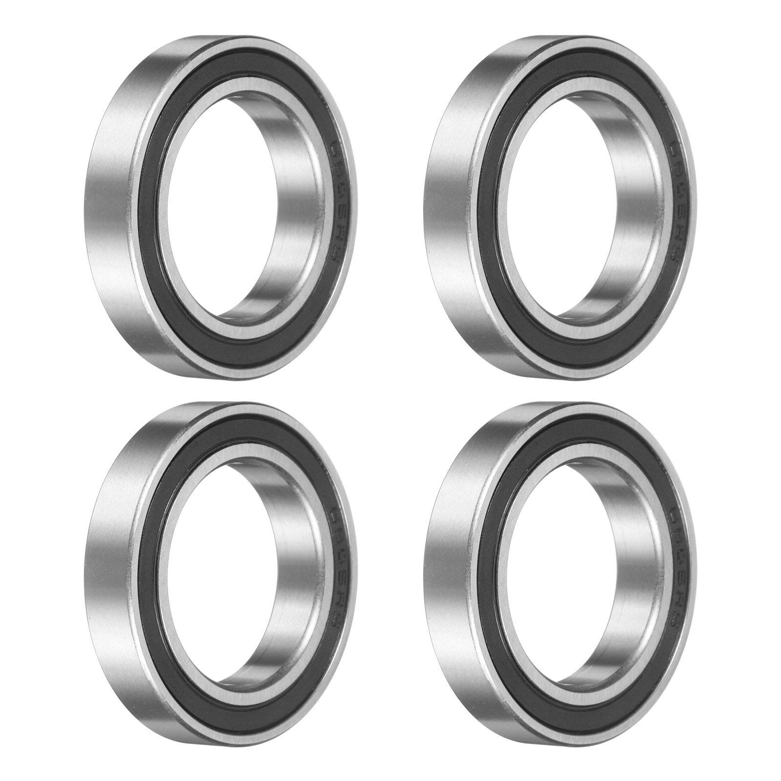 4pcs 24377-2RS Non-Standard Ball Bearings, 24mm ID x 37mm OD x 7mm Thickness