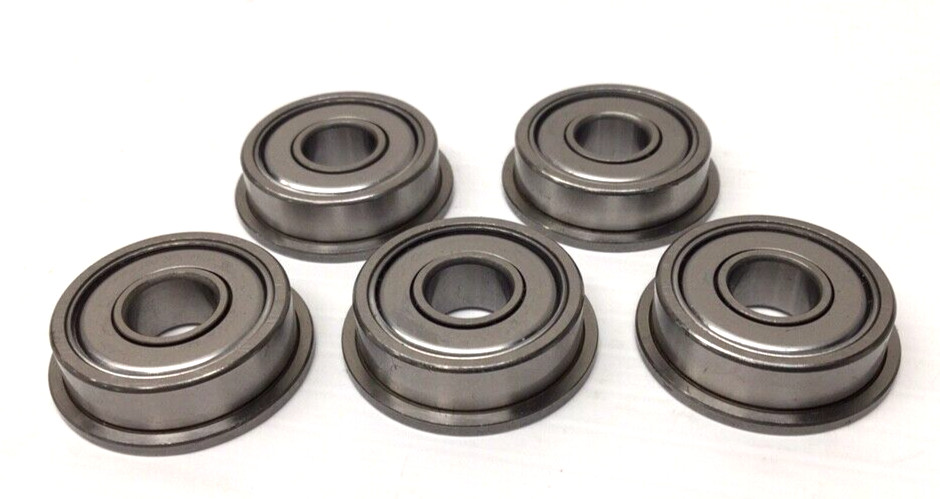 Bearing RF2280ZZ Flange Ball Bearing 8mmID 22mmOD 7mmW Double Shield (Pack Of 5)