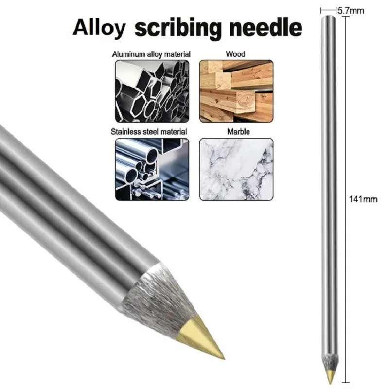 Alloy Scribe Pen Carbide Scriber Pen Metal Wood Glass Tile Cutting Marker
