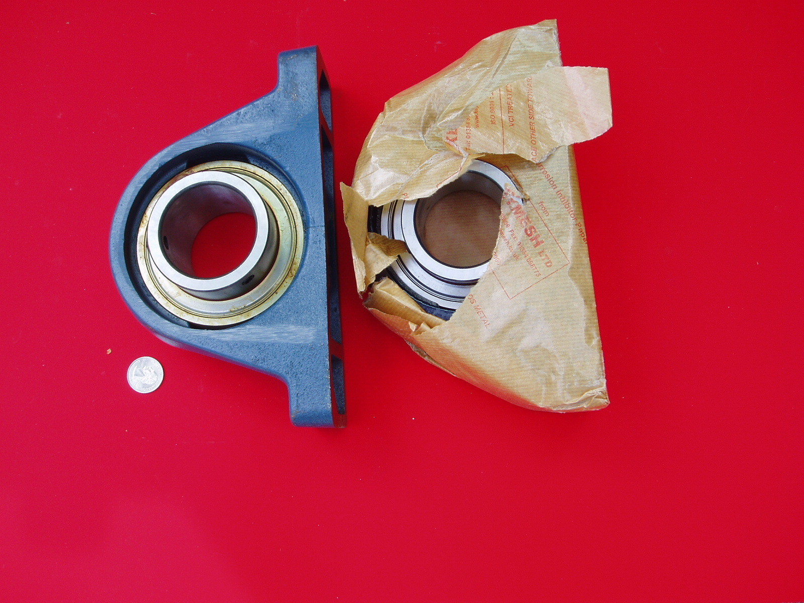 Pair RHP England Brand NP2.1/4 or 2-1/4″ Mounted Pillow Block Bearing assembly