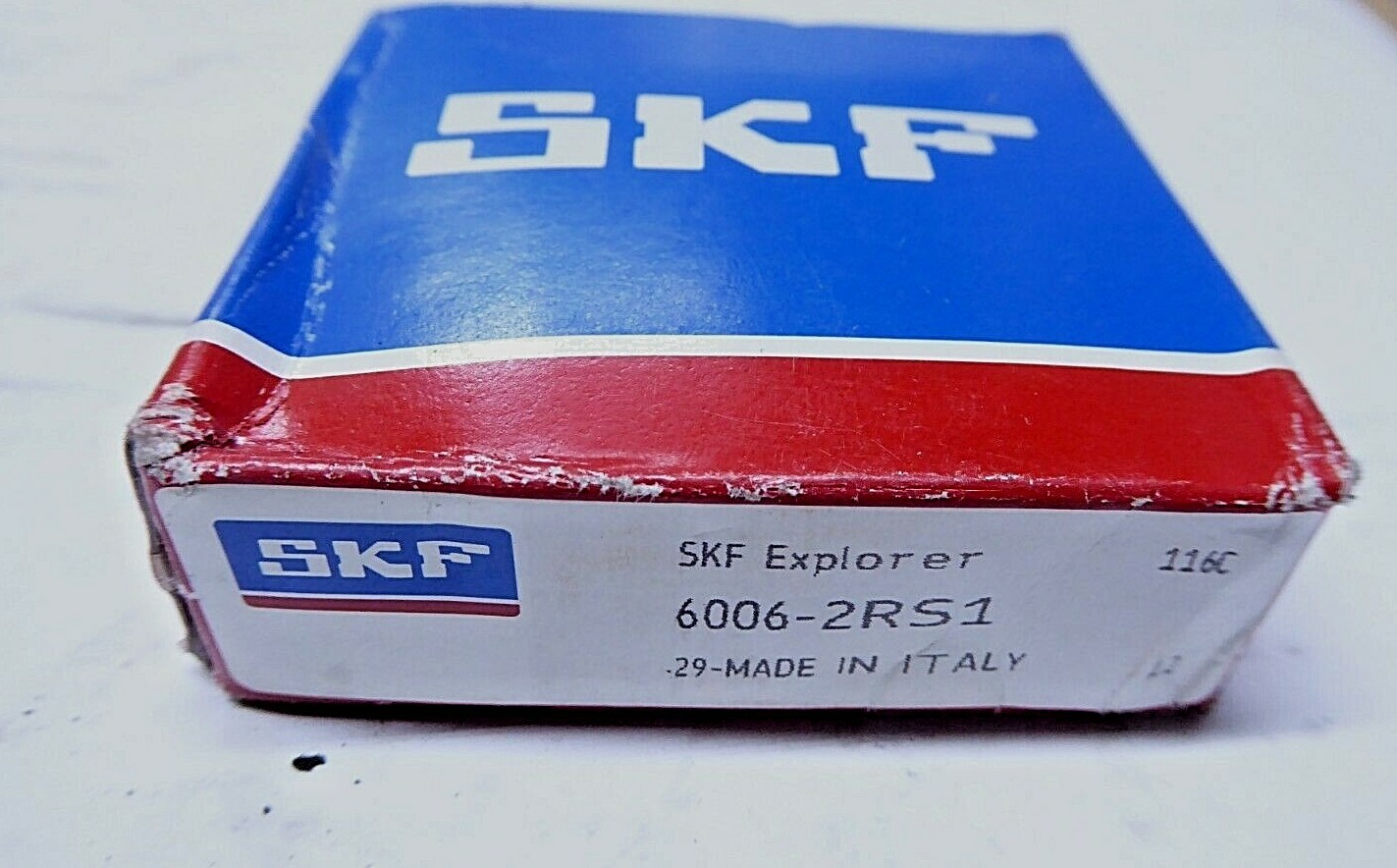 SKF 6006-2RS1 Radial/Deep Groove Ball Bearing 30mm x 55mm x13 mm Pack of 2 New