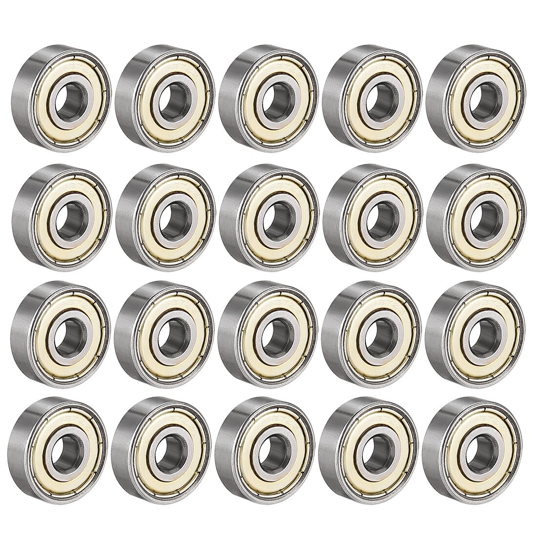 20pcs Deep Groove Ball Bearing 627ZZ Double Shield 7 x 22 x 7mm Carbon Steel
