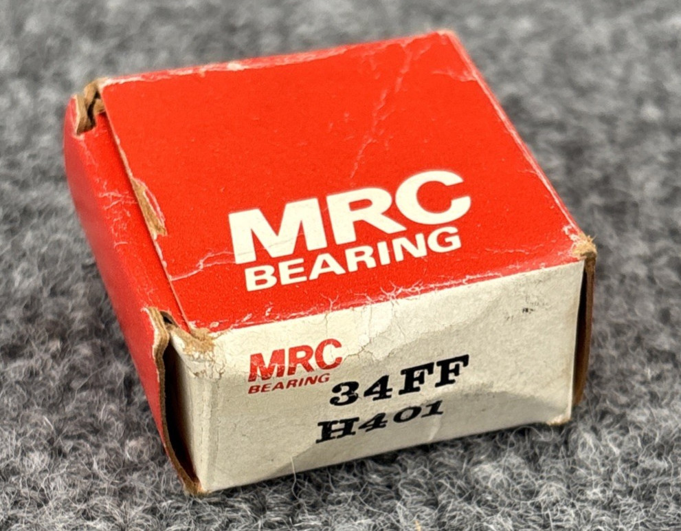MRC 34FF H401 Radial Doube Shield Snap Ring Single Row Ball Bearing New