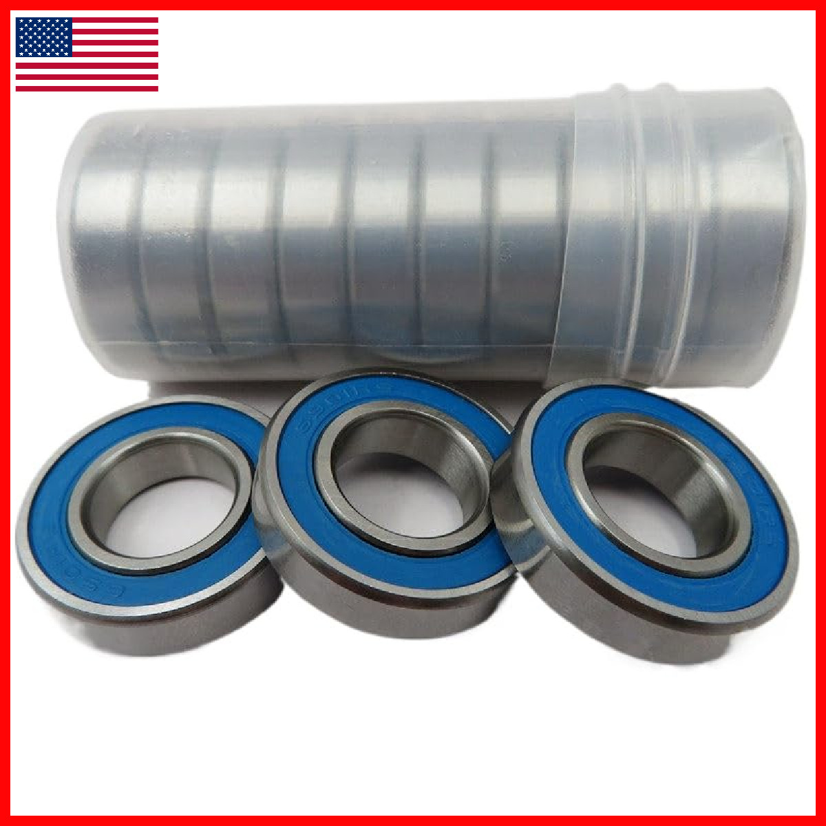Gusirui Bearing 10Pcs 12X24X6 Mm 6901-2Rs Abec-7 Hobby Electric Rc Car Truck
