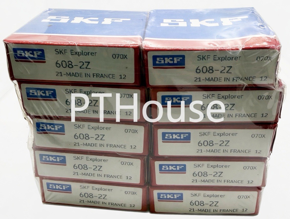 (10 Pack) 608-2Z SKF Premium Ball Bearing Metal Sheilded 8mm x 22mm x 7MM