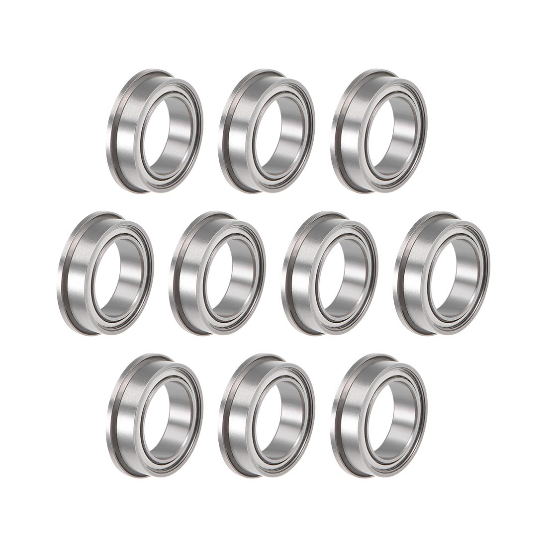 10pcs F6700ZZ Flange Ball Bearing 10mmx15mmx4mm Double Shielded Chrome Bearing