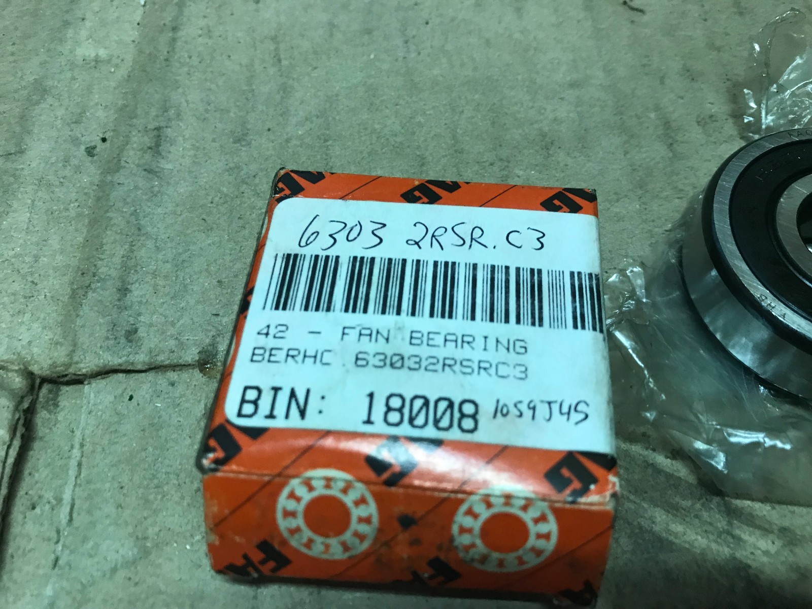 FAG 6303.2RSR.C3 Ball Bearing, 6303.C3 NEW IN PACKAGE