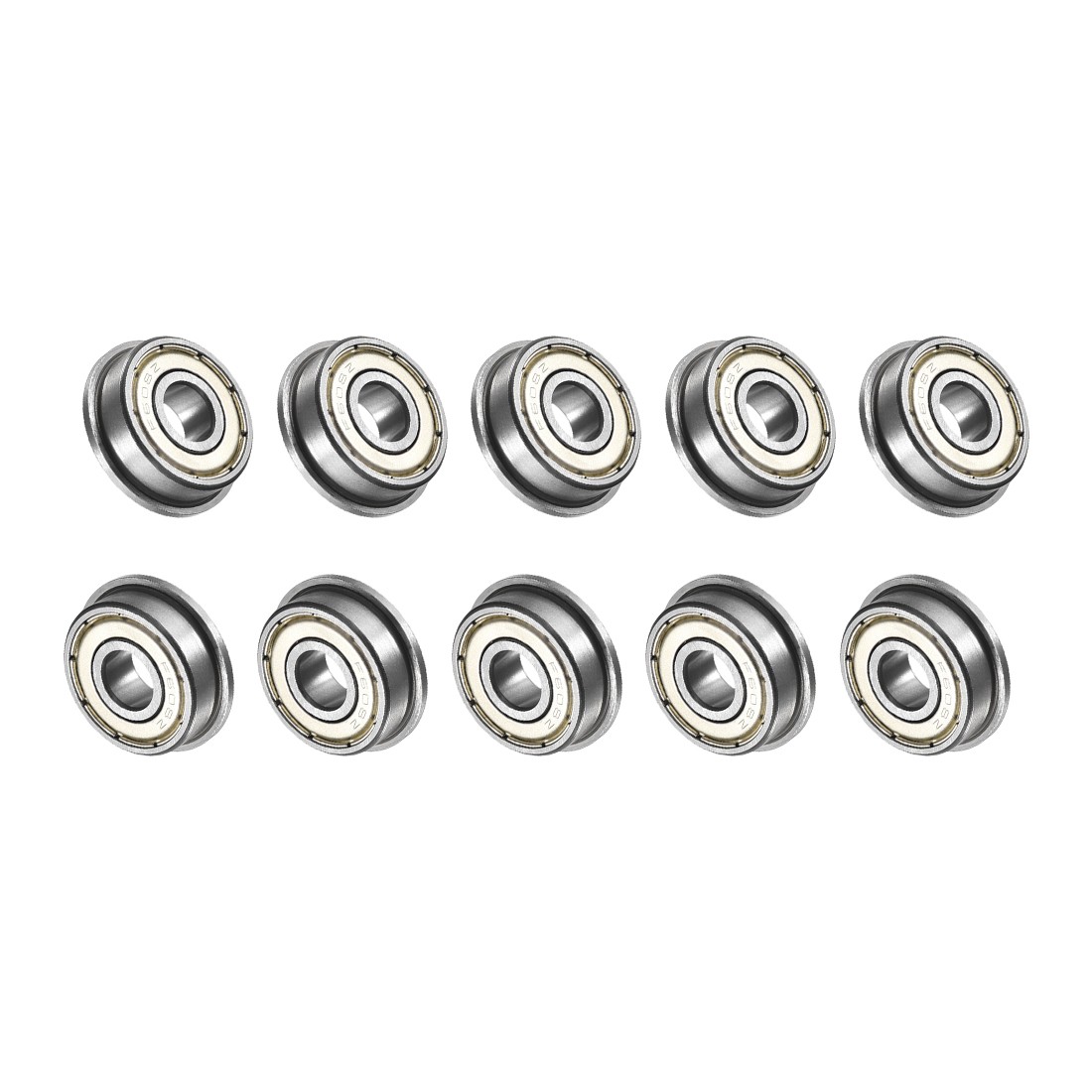 8mmx22mmx7mm Flange Ball Bearing F608ZZ Double Shielded Bearings 10Pcs