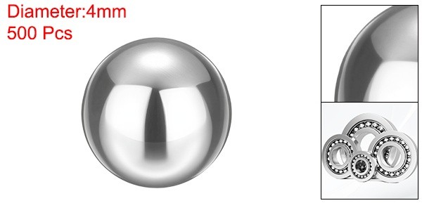 500 Pcs 4mm Bearing Balls Nickel-Plated Carbon Steel G500 Precision Balls