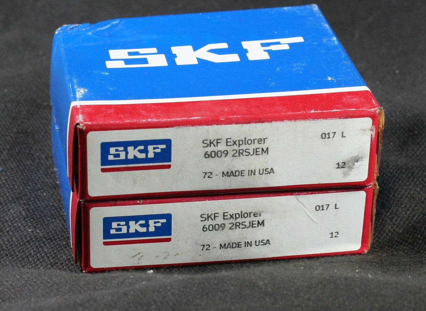 One (1) SKF 6009 2RSJEM Deep Groove Bearing 45MM ID USA NIB NEW