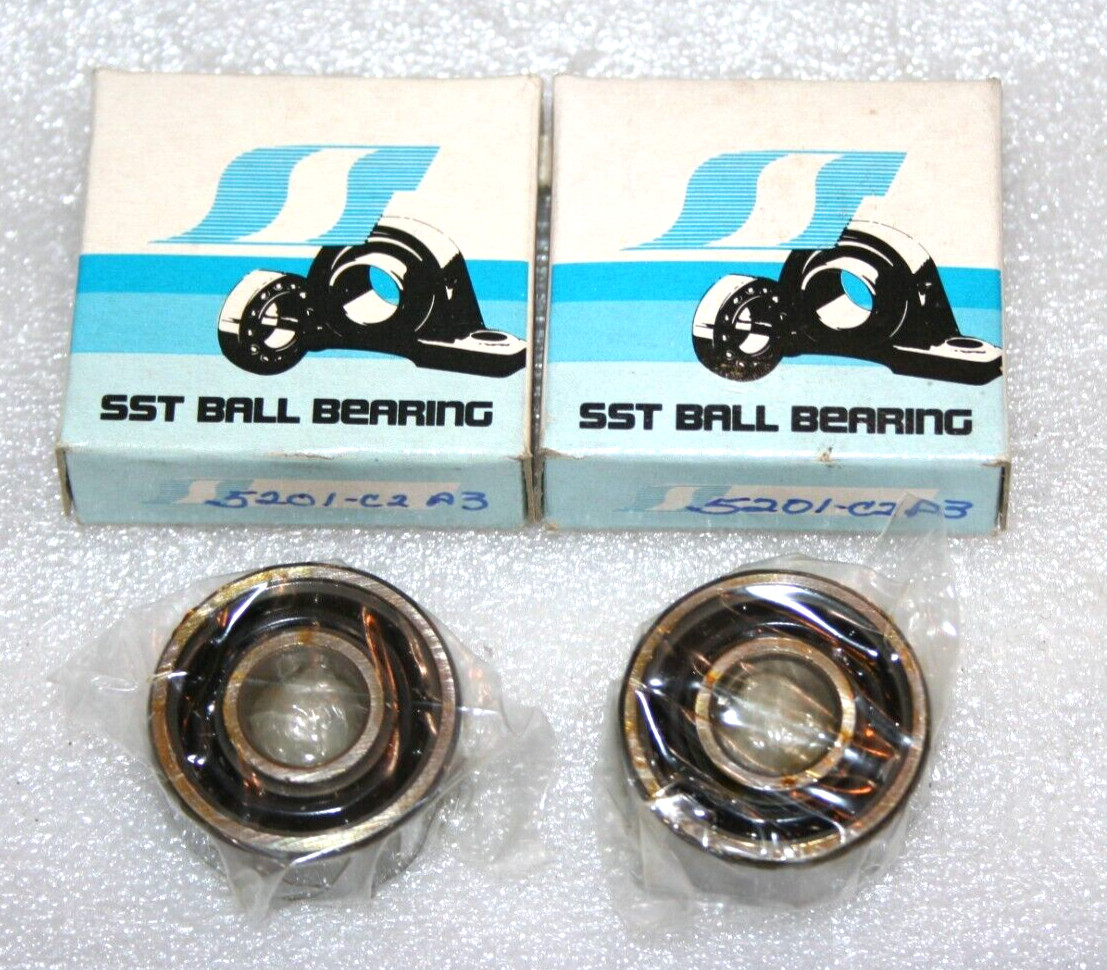 (Lot of 2) SST 5201-C2-A3 Angular Contact Bearings * NEW *