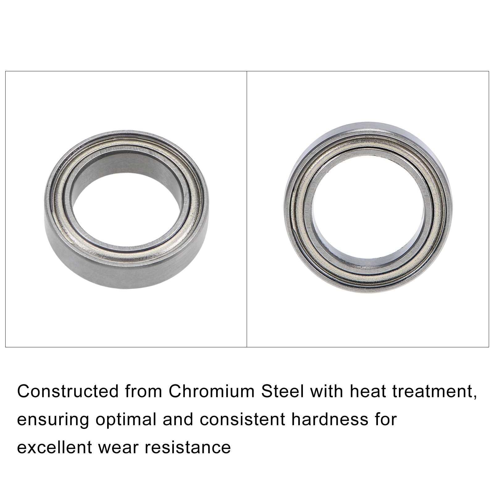 Bearings (6700ZZ, 10mmx15mmx4mm) 10Pcs, Chromium Steel Double Shielded