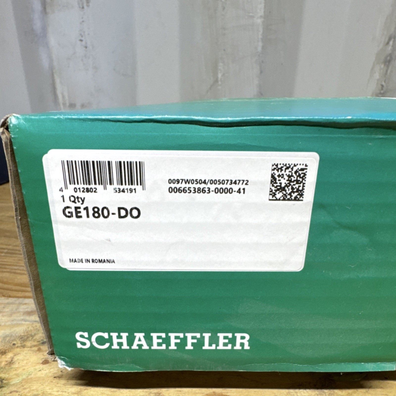INA GE180-DO Spherical Plain Bearing MPN GE180-DO Model GE180-DO