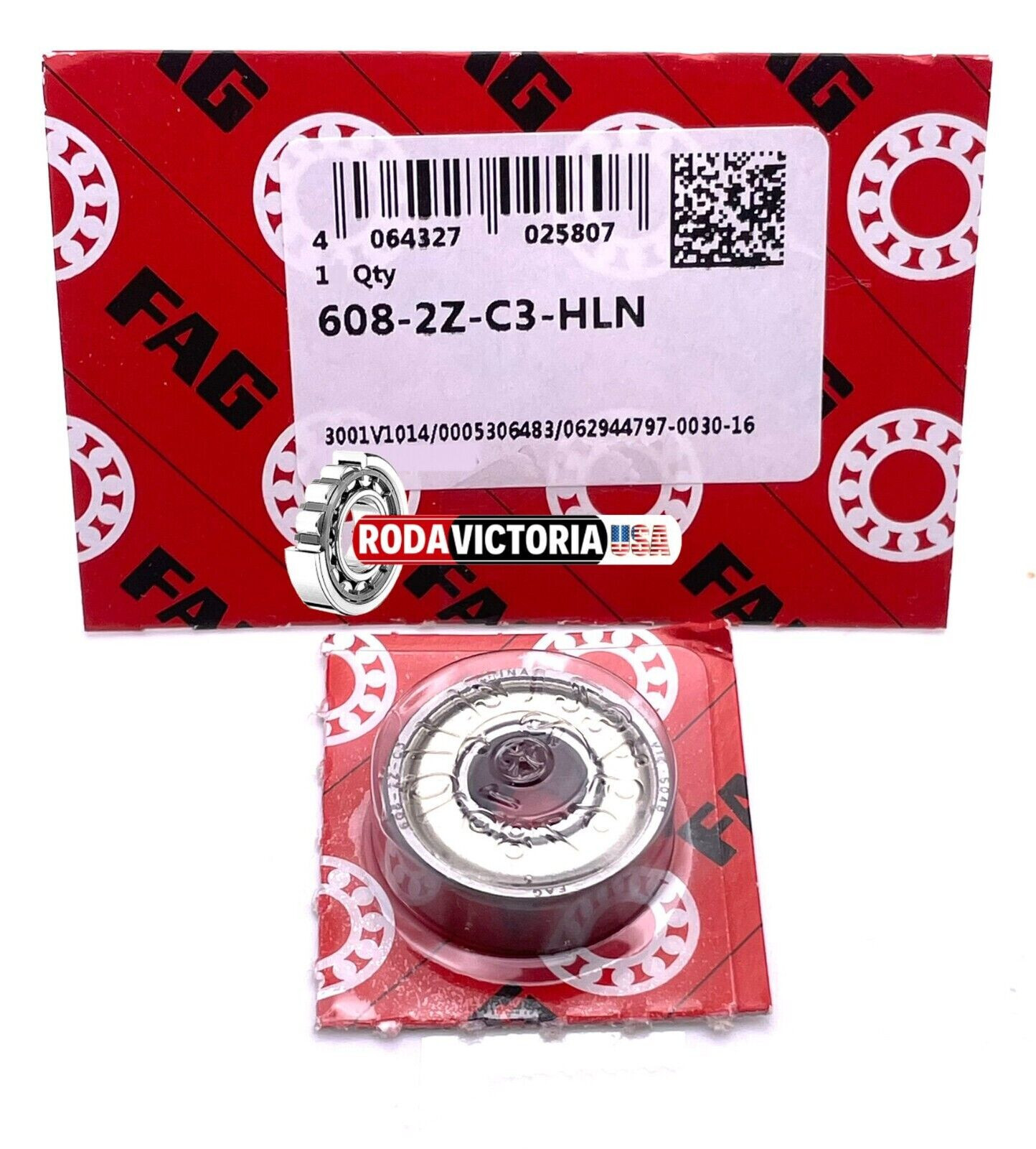 (10 PCS) FAG 608 ZZ SINGLE ROW DEEP GROOVE BALL BEARING 608 ZZ 608 2Z