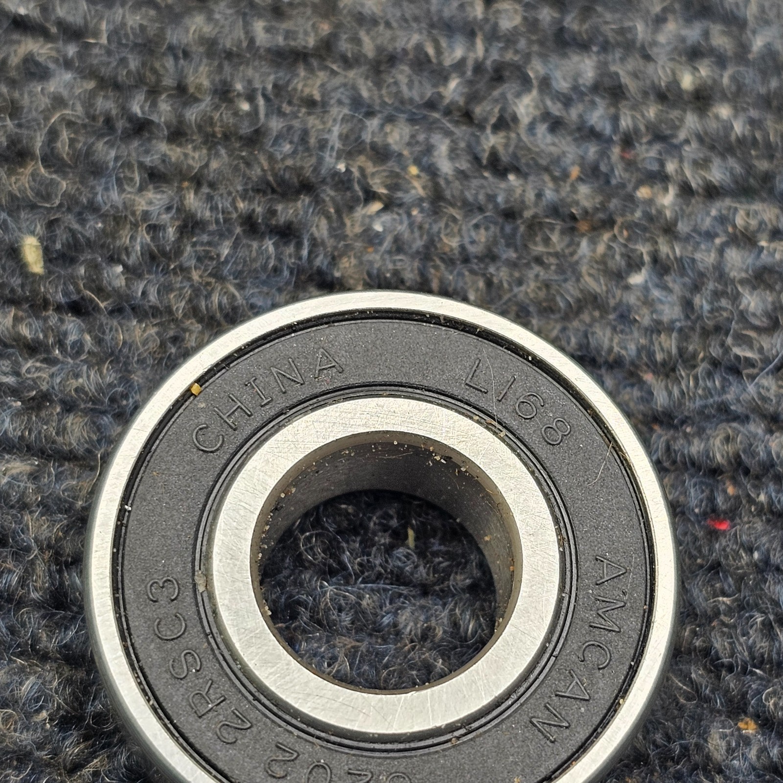 (QTY 4) AMCAN 6202 2RSC3: 5/8 Ball Bearings 15mm ID x 35mm OD x 11mm Width