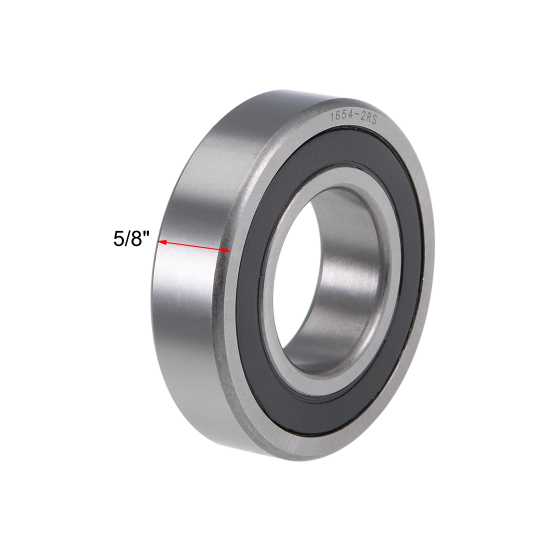 1654-2RS Ball Bearings Z2 1-1/4×2-1/2×5/8 inch Double Sealed Chrome Steel 2pcs