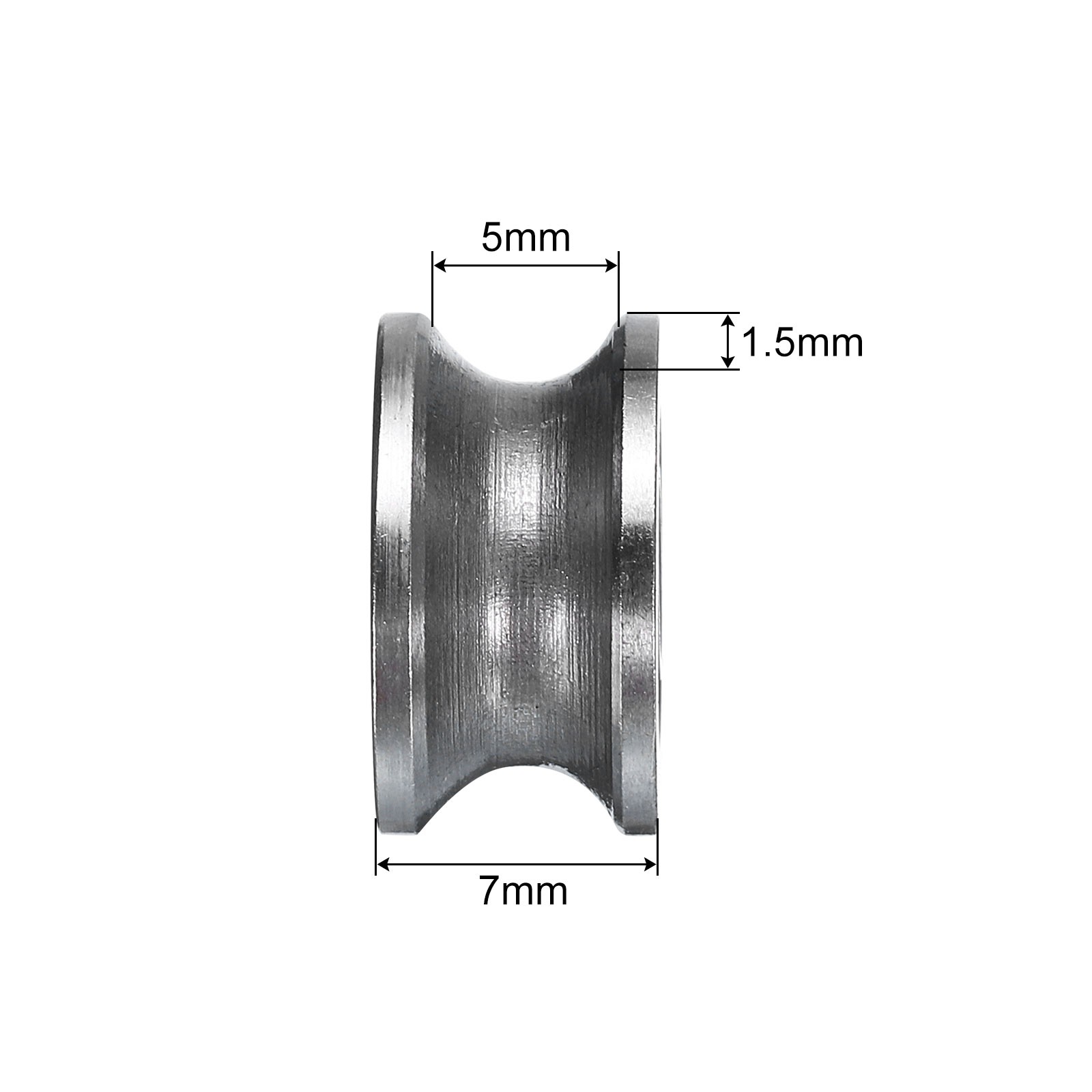 40pcs – U624ZZ U Groove Track Guide Bearing 4x13x7mm U Groove Roller Wheel
