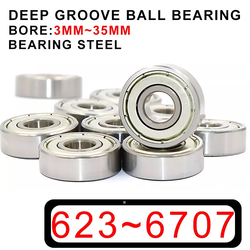604ZZ/605ZZ~6707ZZ Portable 3mm~8mm Thickness Deep Groove Ball Bearing Miniature