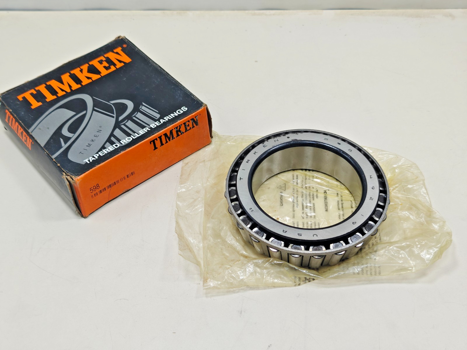 598 Timken Tapered Roller Bearing Cone Only Timken 598-20024 USA 3.6250 in