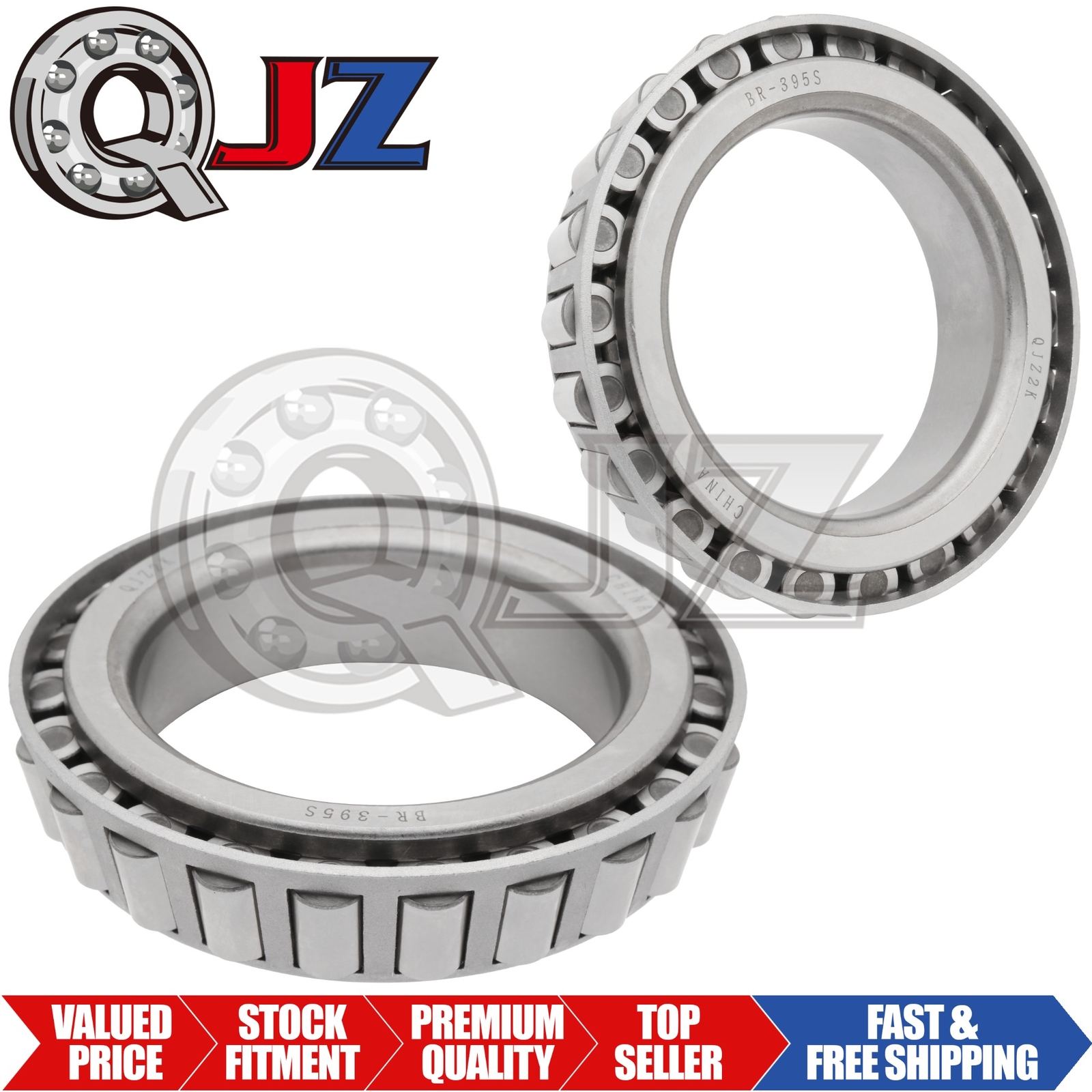 [2-Packs] 395S Tapered Roller Bearing Inner Cone 2.625″ (Bore) x 0.866″ (Width)