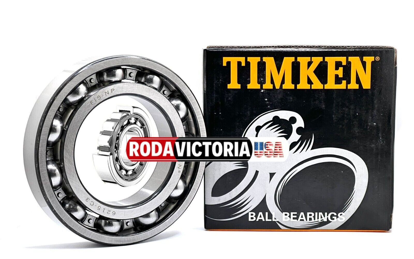 TIMKEN 6215 C3 DEEP GROOVE BALL BEARING, OPEN TYPE, NO SEALS 75x130x25mm