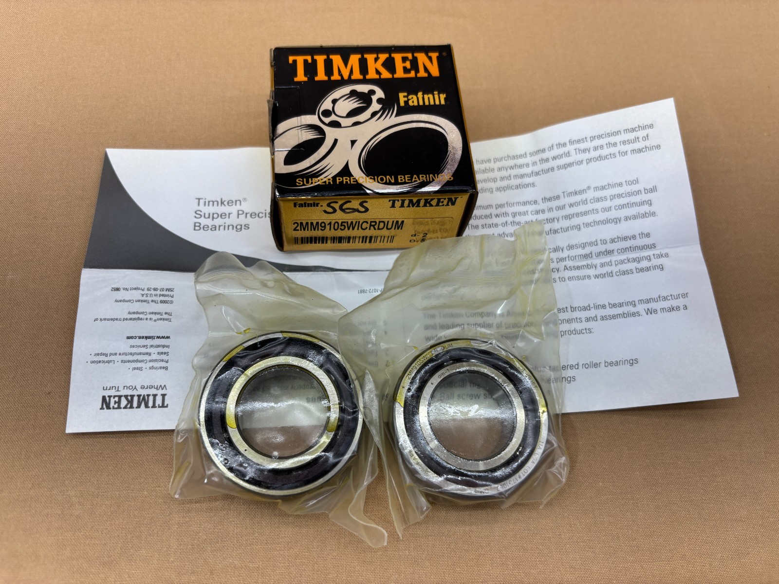 Timken 2MM9105WICRDUM Super Precision Bearings Spindle