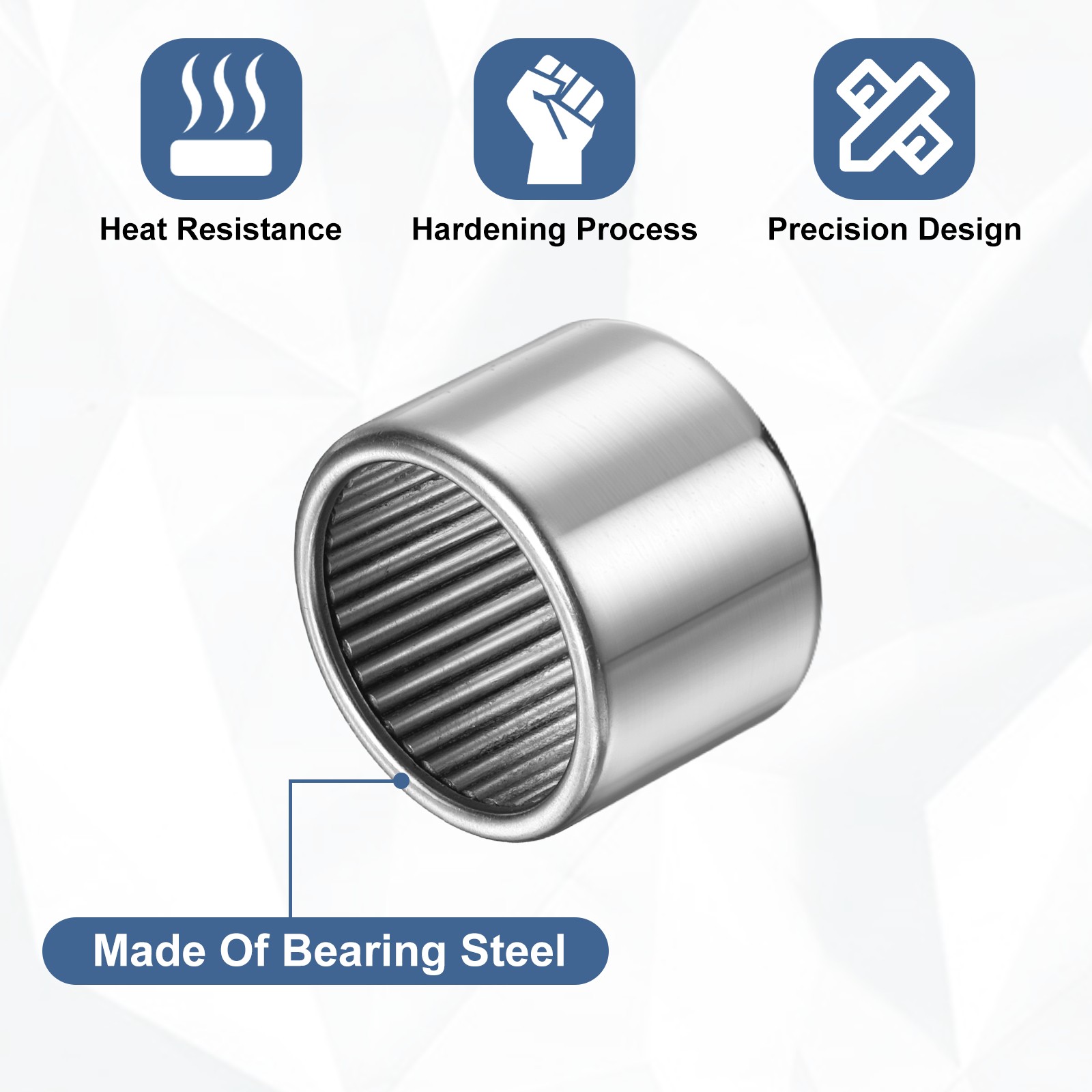 4pcs B1816 Needle Roller Bearings 1-1/8″ x 1-3/8″ x 1″ Chrome Steel Open End