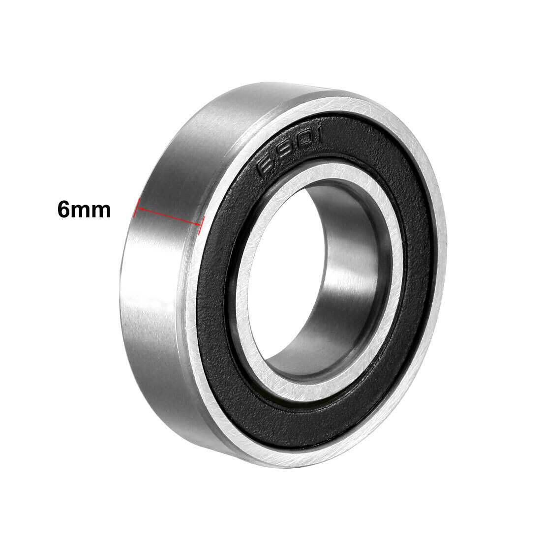 10Pcs 12mm x 24mm x 6mm Deep Groove Ball Bearing Double Sealed