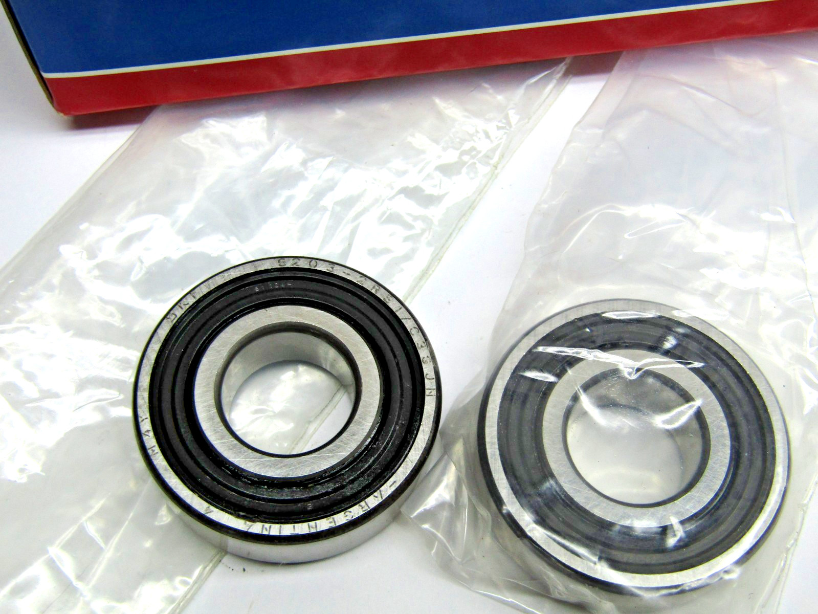 (Lot of 2) SKF 6203-2RS C3 17mm X 40mm X 12mm Sealed Bearing