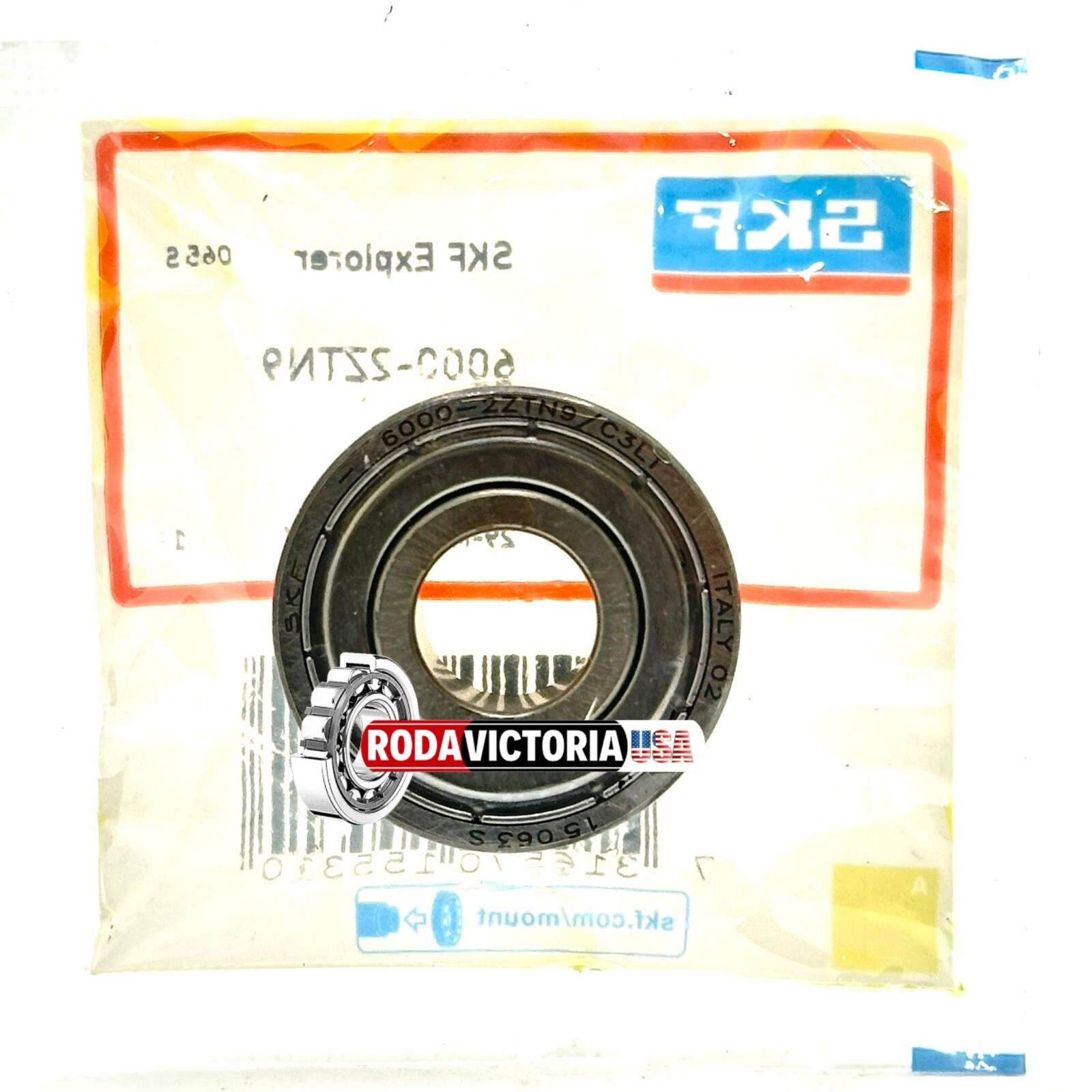 SKF 6000 ZZ TN9 C3 LT DEEP GROOVE BALL BEARING, METAL SHIELDED 10x26x8mm