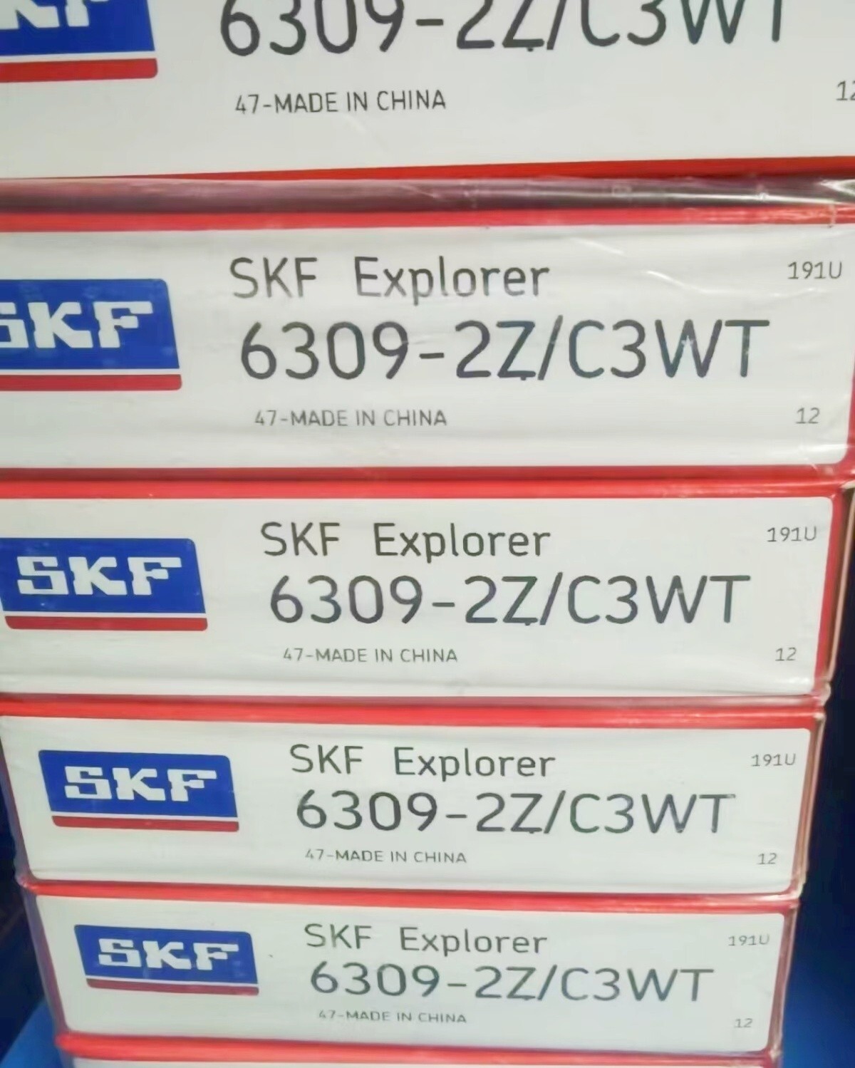 1PC SKF 6309-2Z/C3WT single row deep groove ball bearing