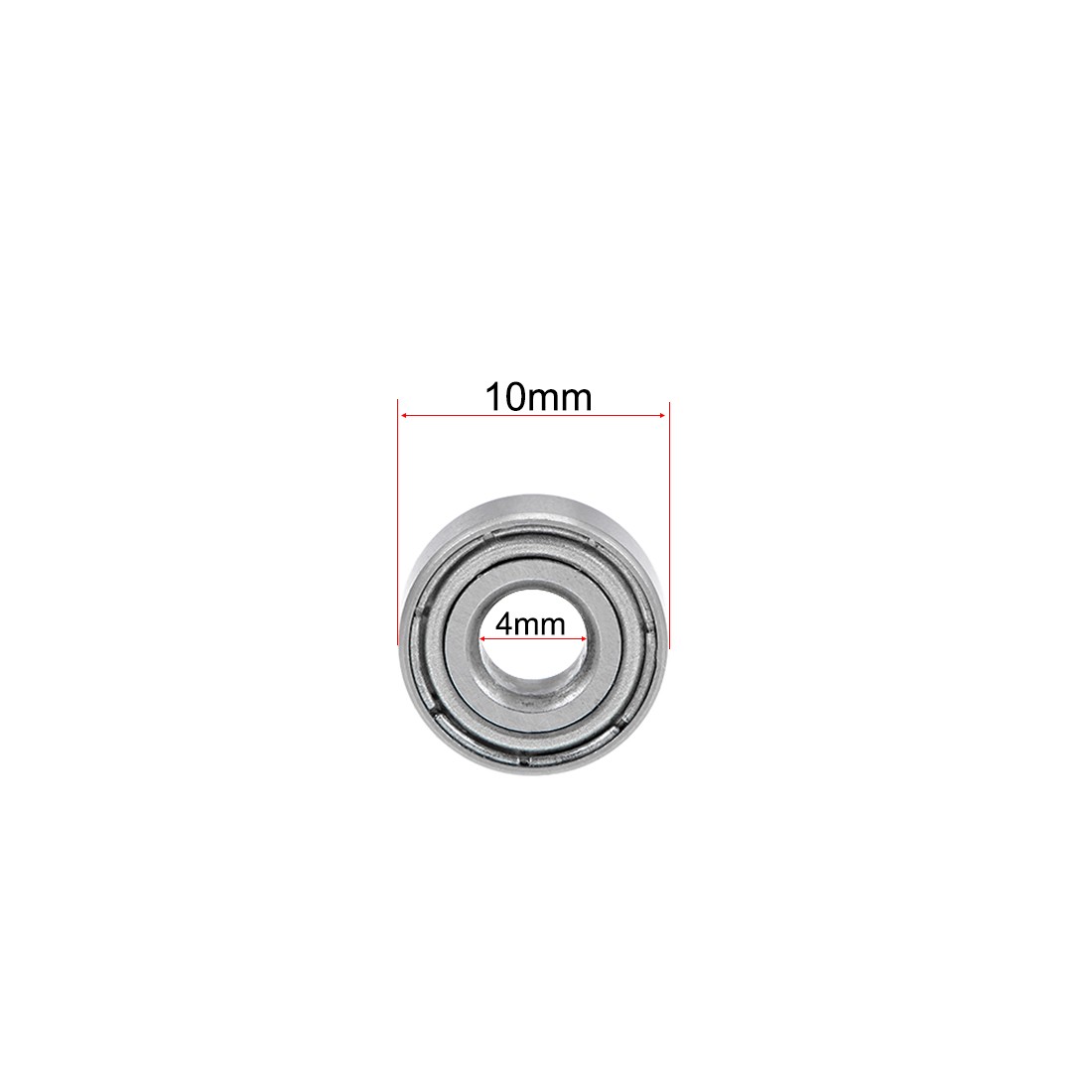 10 Pcs 4x10x4mm MR104ZZ Ball Bearings Double Shielded Z2 Bearing for Machine