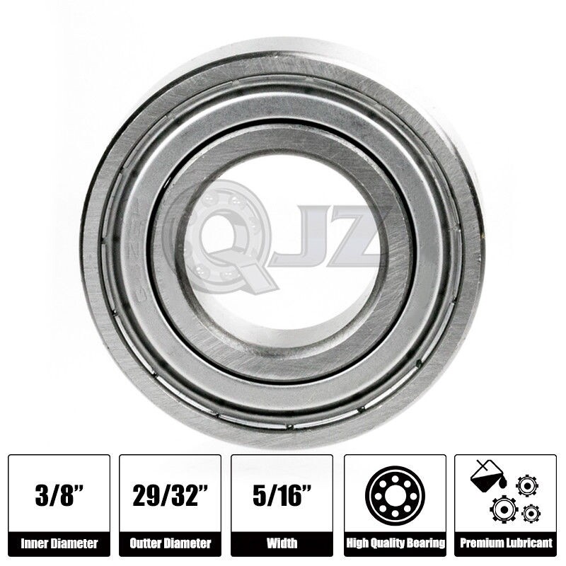 [Qty.1] 1606-ZZ Deep Groove Radial Ball Bearing [9.525mm x 23.019mm x 7.938mm]