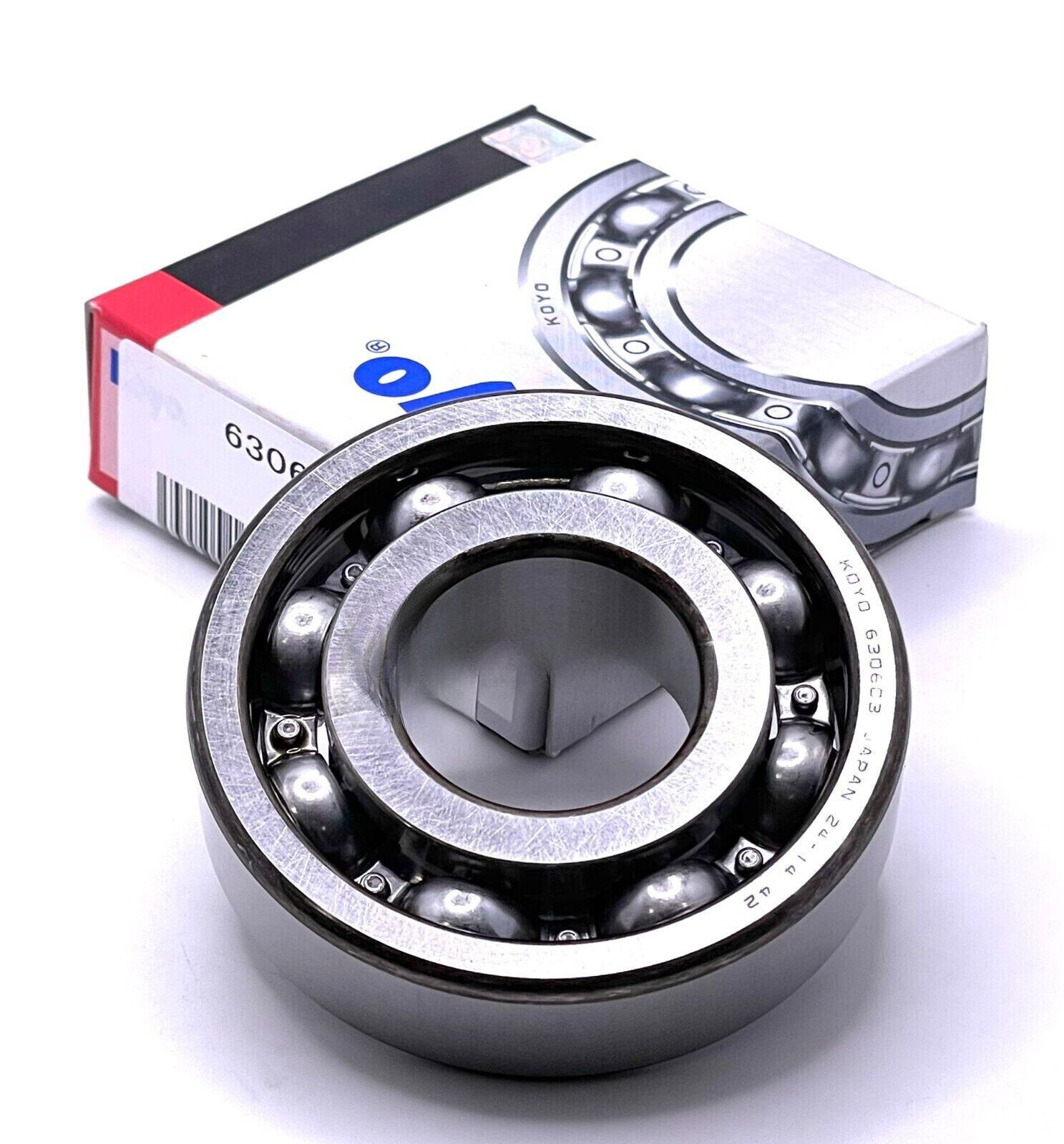 KOYO 6306 C3 Deep Groove Ball Bearing, Open, No Seals 30x72x19 mm