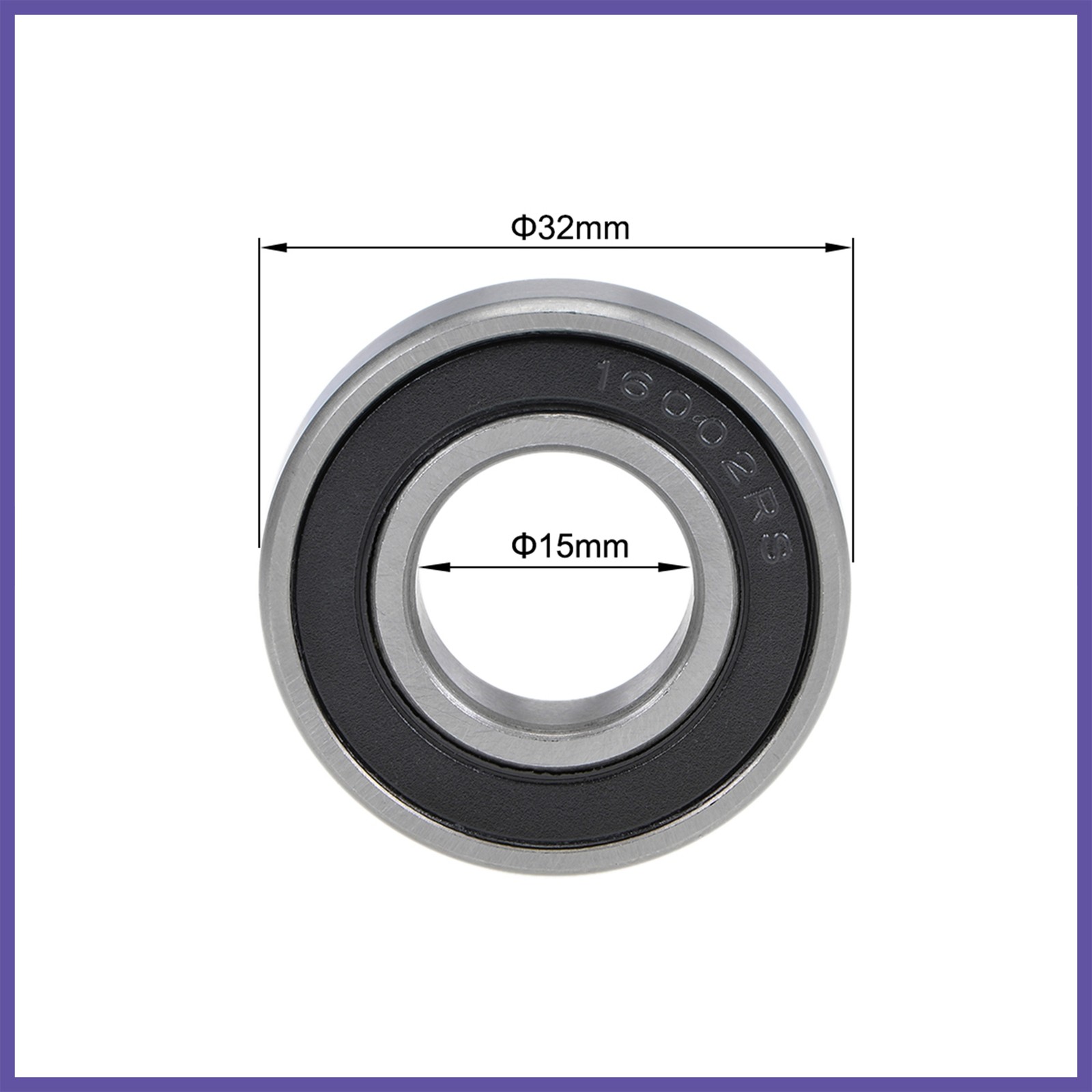 16002-2RS Ball Bearing Z2 15x32x8mm Double Sealed Chrome Steel 5pcs