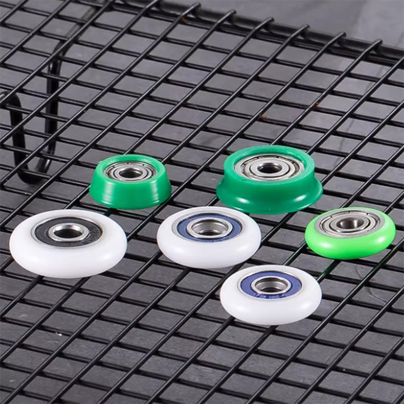 Circular/U/H-Shaped Plastic Coated Bearing Pulley For Sliding Doors and Windows