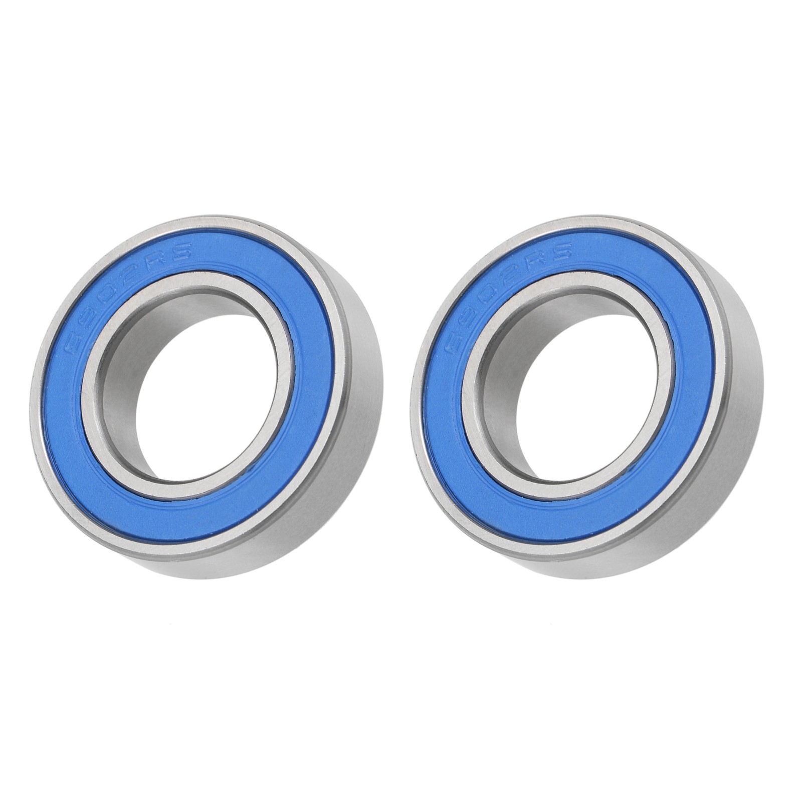 Bearings (6902-2RS, 15mmx28mmx7mm) 2Pcs, Chromium Steel Double Sealed, Blue